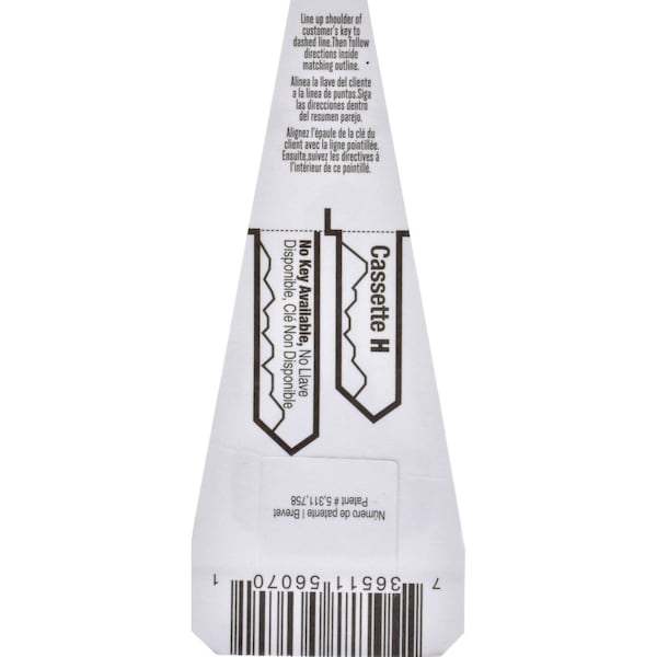 Hillman HILLMAN Traditional Key House/Office Key Blank 70 DE6/ DE5/ HR1/ MD17 Single For Dexter Locks, PK4 - 88552