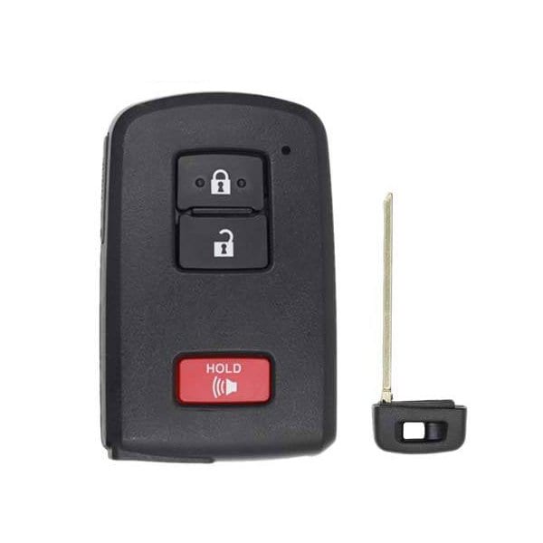 Keyless Factory KeylessFactory: REPLACEMENT 3-BUTTON REMOTE SHELL FOR TOYOTA SMART HYQ14FBA - SKS-TOY-108