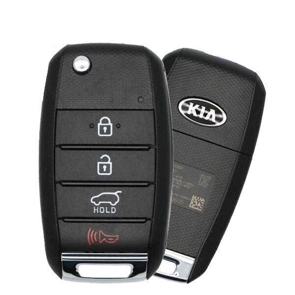 Oem NEW:  2016 - 2020 Kia Sportage Remote Flip Key 4B Hatch Non-Transponder - TQ8-RKE-4F27 - KK10 H - RFK-KIA-D9000F