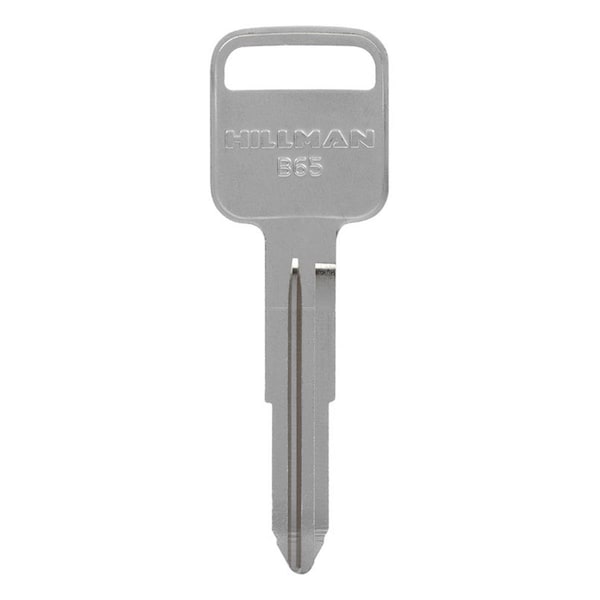 Hillman Automotive Universal Key Blank for Double Sided for GM - Case of 10; Silver - 5964382