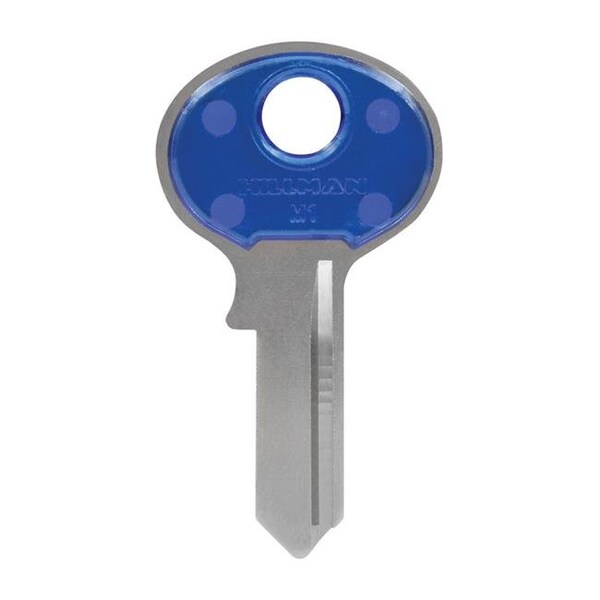 Hillman Hillman 5969563 Colorplus Traditional Key Padlock Blank Single Sided Universal Key - Blue & Silver; Pack of 5 - 5969563
