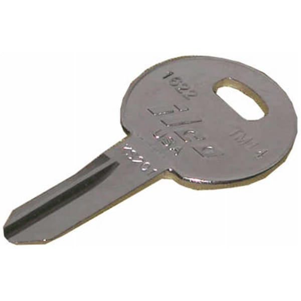 Dormakaba TM14 1 x 0.08 in. Ilco Nickel Plated Brass Trimark Locks Key Blank, 10PK - 788714