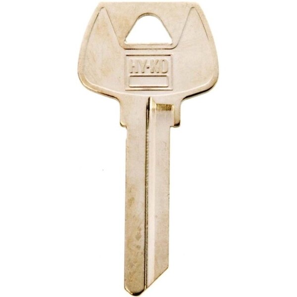 Hy-Ko Key Blank, Brass, Nickel, For: Sargent Cabinet, House Locks and Padlocks - 11010S22