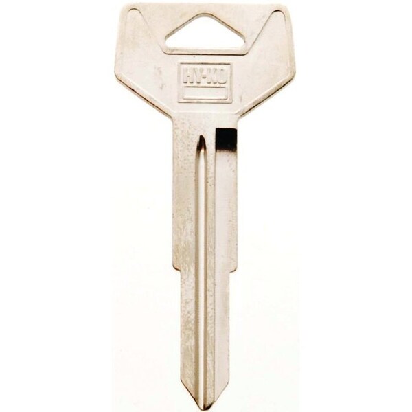 Hy-Ko Automotive Key Blank, Brass, Nickel, For: Toyota Vehicle Locks - 11010TR39