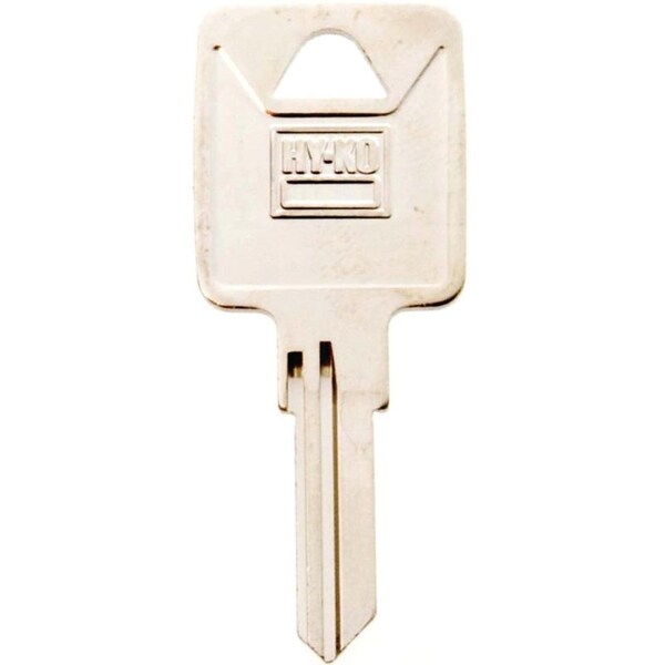 Hy-Ko Key Blank, Brass, Nickel, For: Trimark Cabinet, House Locks and Padlocks - 11010TM3