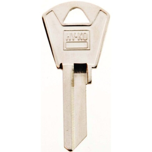 Hy-Ko Key Blank, Brass, Nickel, For: Papaiz Cabinet, House Locks and Padlocks - 11010PZ1