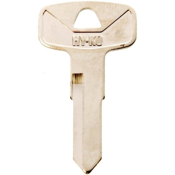 Hy-Ko Automotive Key Blank, Brass, Nickel, For: Yamaha Motorcycle Locks - 11010YH38