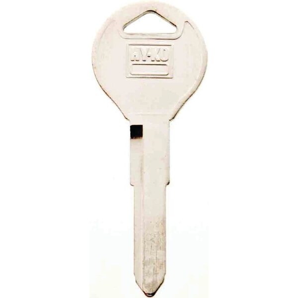 Hy-Ko Automotive Key Blank, Brass, Nickel, For: Mazda Vehicle Locks - 11010MZ31