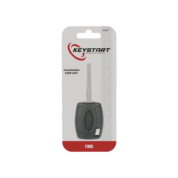 Keystart Chipkey Transponder Key Automotive H94PT Double For Ford Black/Silver - 9977249