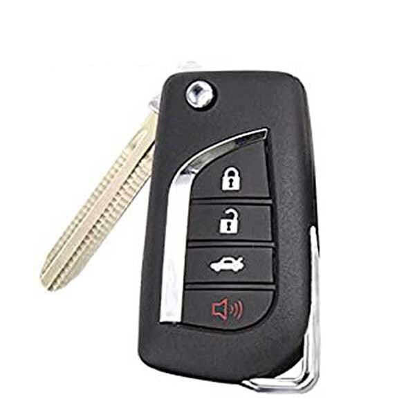 Keyless Factory KeylessFactory:Remote Flip Keys:Toyota 4-Button Remote Flip Key (4D-67) - RFK-TOY-BBY-67