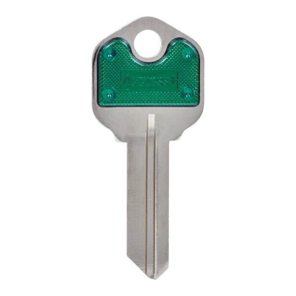 Hillman House of Office 66-Single Sided Universal Key Blank, Green - Pack of 10 - 5005212