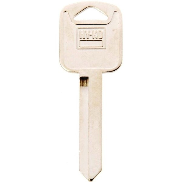 Hy-Ko Key Blank, Solid Brass, Nickel, For: Ford, Lincoln, Mercury Vehicles - 11010H67
