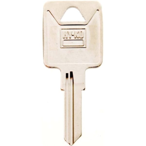 Hy-Ko Key Blank, Brass, Nickel, For: Trimark Cabinet, House Locks and Padlocks - 11010TM2