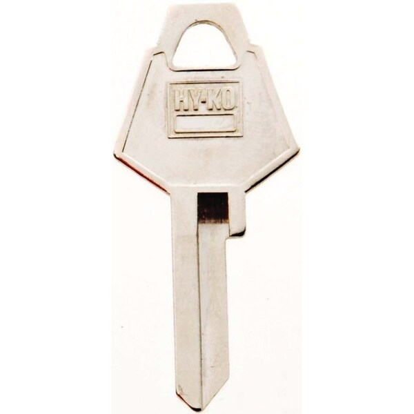 Hy-Ko Key Blank, Brass, Nickel, For: XL Cabinet, House Locks and Padlocks - 11010XL7