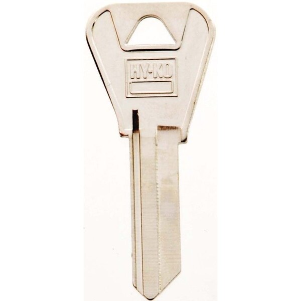 Hy-Ko Key Blank, Brass, Nickel, For: Weiser Cabinet, House Locks and Padlocks - 11010WR3