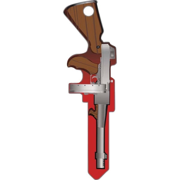 Lucky Line Key Blank Key Shapes Tommy Gun House Double For Schlage SC1 Multicolored - B139S