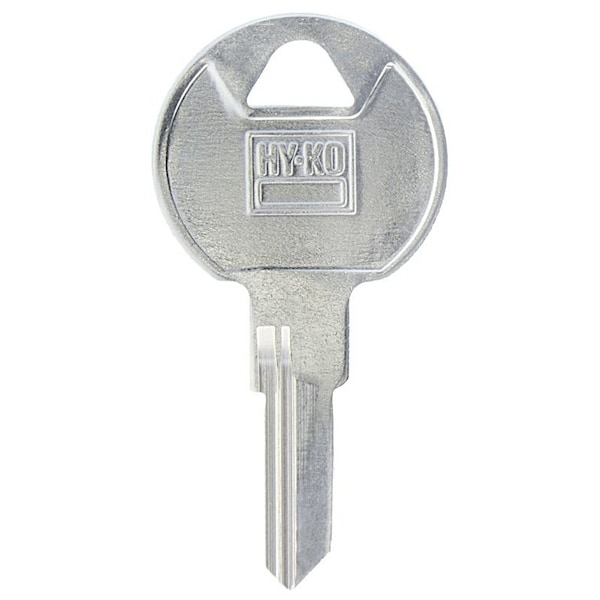Hy-Ko Key Blank, Brass, Nickel-Plated, For: Trimark TM8 Locks - 11010TM8