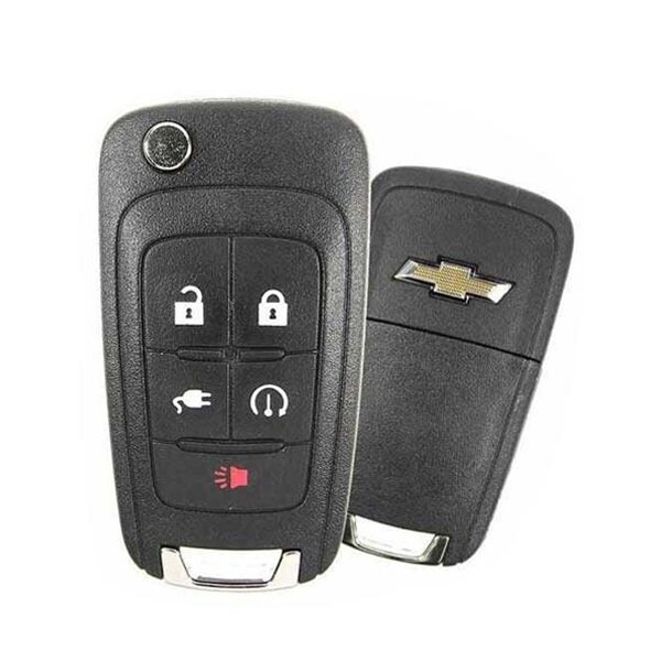 Oem NEW:   2011-2015 Chevrolet Volt / 5-Button Flip Key w/ Plug-In / PEPS / PN: 22923862 / OHT05918 - RFK-GM-3862