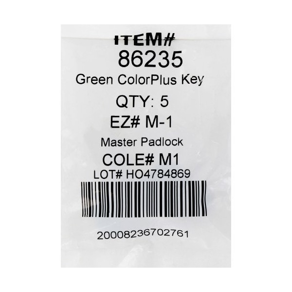 Hillman HILLMAN ColorPlus Traditional Key Padlock Key Blank Single, PK5 - 86235