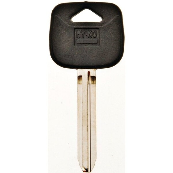 Hy-Ko Automotive Key Blank, Brass/Plastic, Nickel, For: Toyota Vehicle Locks - 12005TR47
