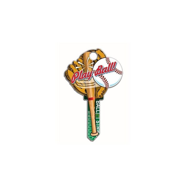 Lucky Line Key Shapes Series Key Blank, Brass, Enamel, For: Kwikset Locks - B120K