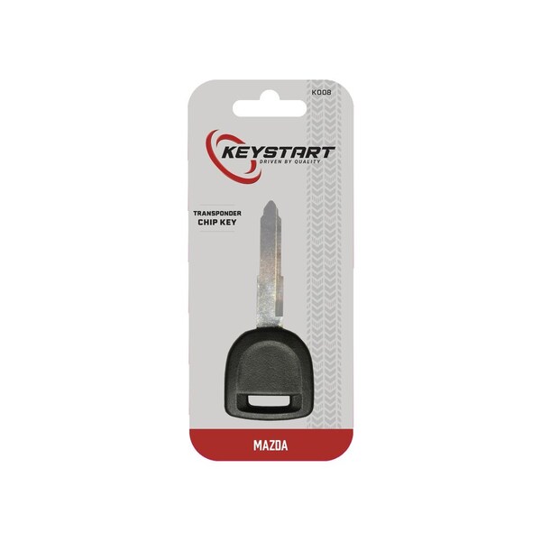 Keystart Chipkey Transponder Key Automotive F1Y1 MAZ24RT17 Double For Mazda Black/Silver - 9977231