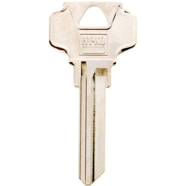 Hy-Ko Key Blank, Brass, Nickel, For: Dexter Cabinet, House Locks and Padlocks - 11010DE8
