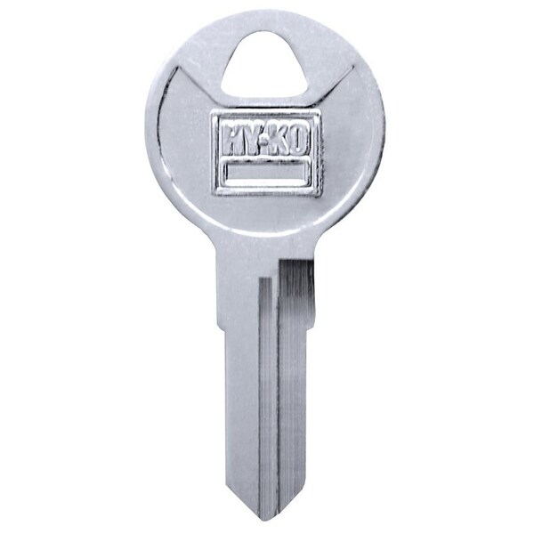Hy-Ko Key Blank, Brass, Nickel-Plated, For: Bauer BAU3 Locks - 11010BAU3