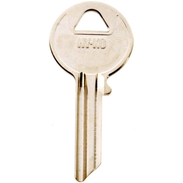Hy-Ko Key Blank, Brass, Nickel, For: Yale Cabinet, House Locks and Padlocks - 11010Y52