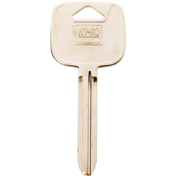 Hy-Ko Automotive Key Blank, Brass, Nickel, For Toyota Vehicle Locks - 11010TR47