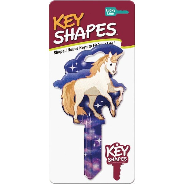 Lucky Line Unicorn Key Shapes Decorative House Key - KW1 - B150K