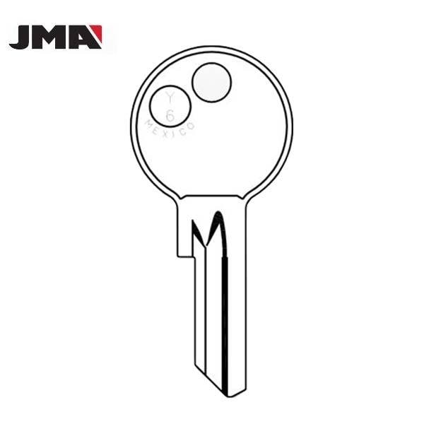 Jma JMA: Y6 / 997X Yale 4-Pin Cabinet Key - Brass - JMA-YA-82DE
