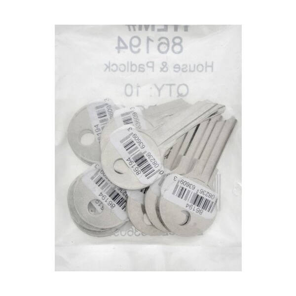 Hillman HILLMAN Traditional Key House/Office Universal Key Blank Single, PK10 - 86194