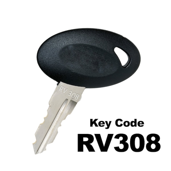 Bauer RV KEY, RV308  , Black, Egg Shaped, Precut - KEY-RV-308