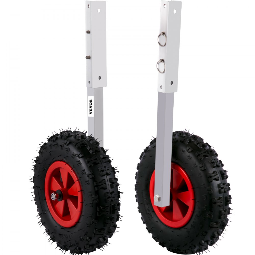 VEVOR Boat Launching Wheels, 12" Boat Transom Launching Wheel, 600 LBS Loading Capacity Inflatable Boat Launch Wheels, Aluminium Alloy Transom Launching Dolly Wheels with 4 PCS of Quick Release Pins - CYXSLZJB12600U3G8V0