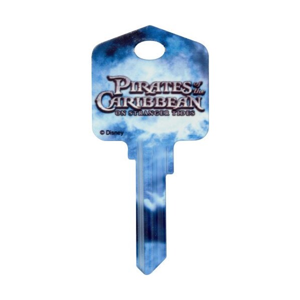 Hillman HILLMAN Disney Capt N Jack Sparrow House Key Blank 66/97 KW1/KW10 Single For Kwikset and Titan Locks - 87638