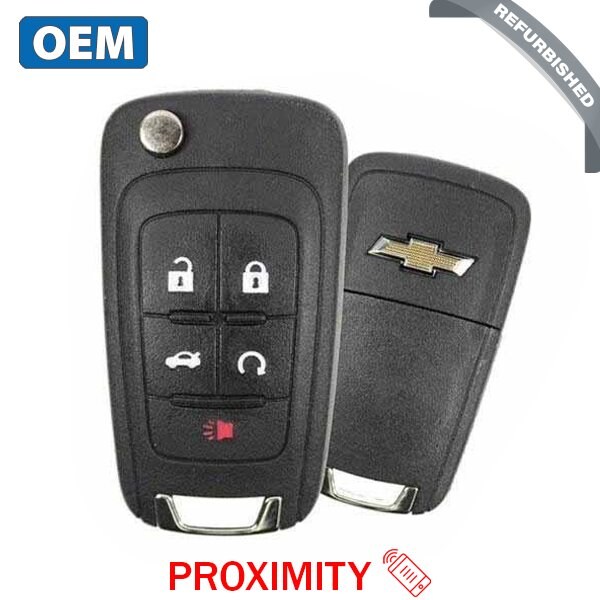 Oem OEM: REF: 2010-2019 Chevrolet / 5-Button Remote Flip Key / PEPS / PN 13584829 / P4O9MK74946931 - RFK-ULK028