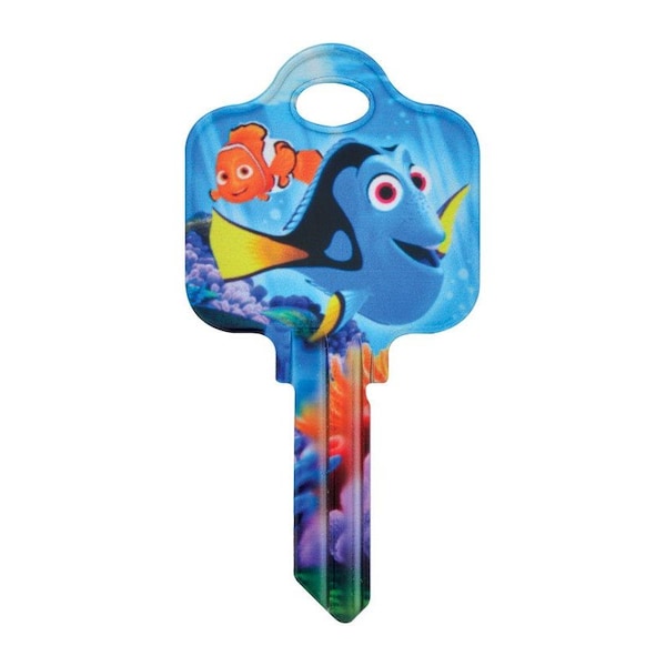 Hillman HILLMAN Disney Dory House/Padlock Universal Key Blank SC1 Single - 94464