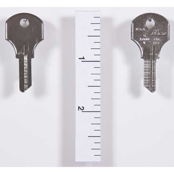 Kaba Ilco Key Blank, Pins 5, PK10 - S1000V-CO68