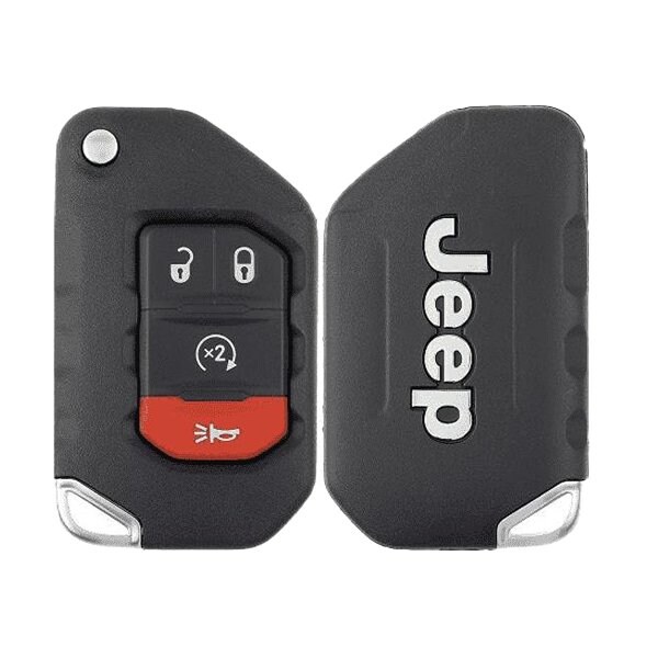 Oem OEM: REF: 2018-2019 Jeep Wrangler / 4-Button Flip Key / PN: 68416784AA / OHT1130261 - RFK-ULK344