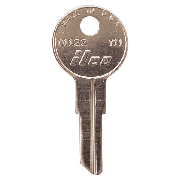 Kaba Ilco Key Blank, Brass, Type Y11, 5 Pin, PK10 - 01122-Y11