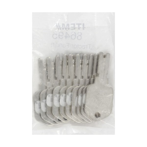 Hillman HILLMAN Traditional Key Forklift Key Blank Double, PK10 - 86495