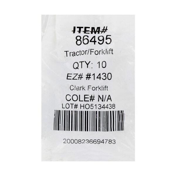 Hillman HILLMAN Traditional Key Forklift Key Blank Double, PK10 - 86495