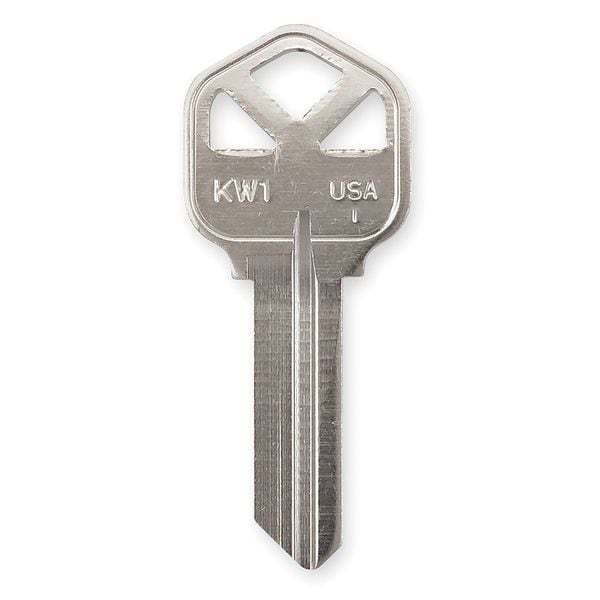 Kaba Ilco Key Blank, Nickel, Type 1176, 5 Pin, PK50 - KW1-NP