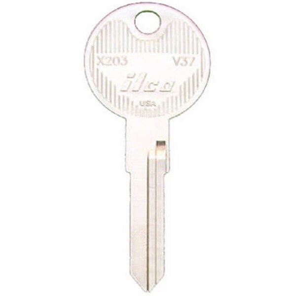 Dormakaba V37-X203 1.1 x 0.1 in. Ilco Master Key Blank For Volkswagon, 10PK - 839019
