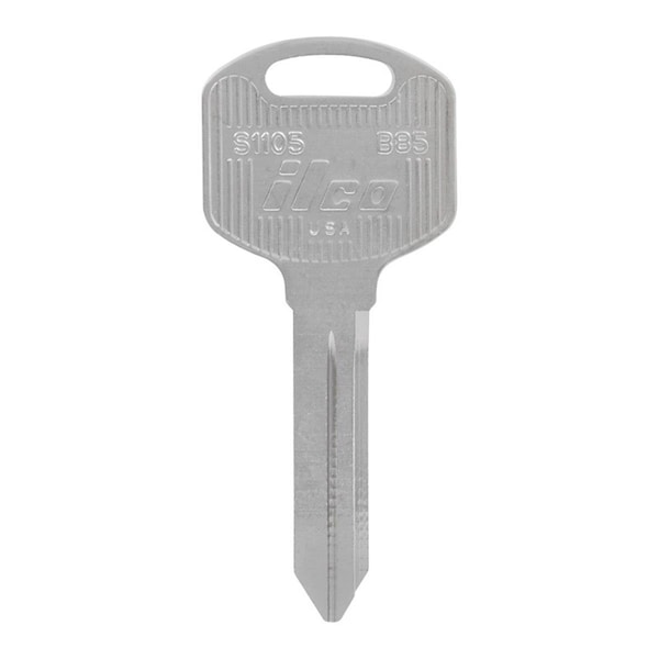 Homecare Products Automotive Universal Key Blank for B85 Double Sided for GM, Silver - HO3324506