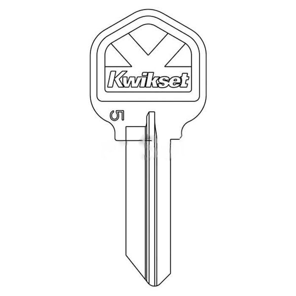 Kwikset K Bow Nickel Plated 5 Pin Key Blank - 81063-009