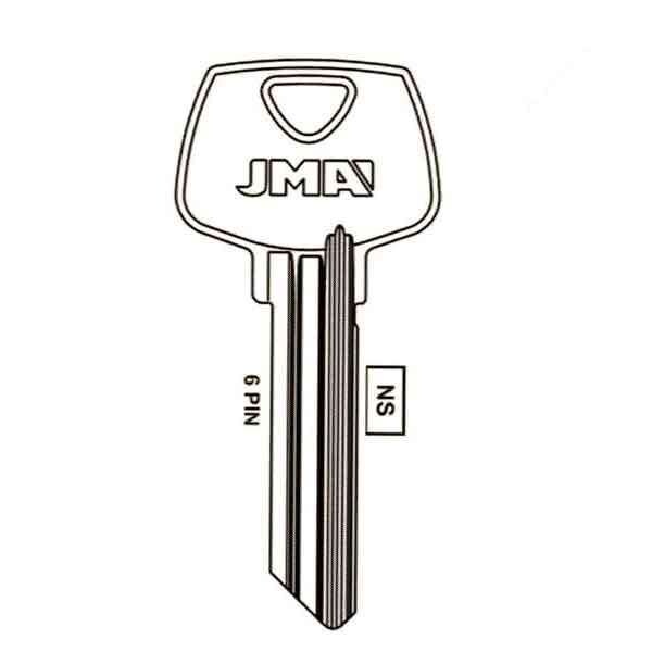Jma JMA: Sargent 6 Pin Key Blank "LA" Keyway - JMA-SAR-7S