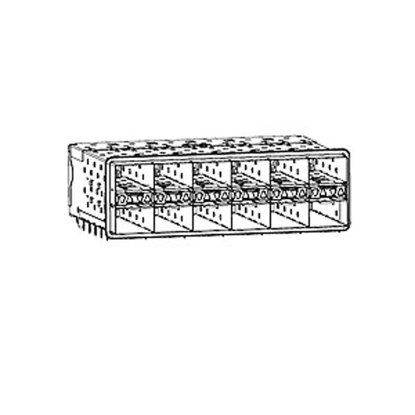 Conector Molex para Telecomunicaciones y Comunicaciones de Datos, 80 contactos, hembra, ángulo recto, terminal de ajuste por presión - 760945001