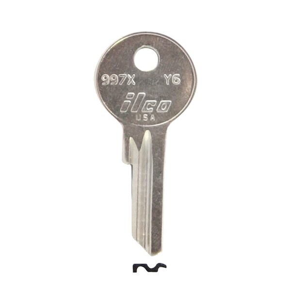 Ilco Ilco: Key Blanks, 997X-Y6 YALE (DL7X TAY 7X) - ILCO-997X-Y6 YALE